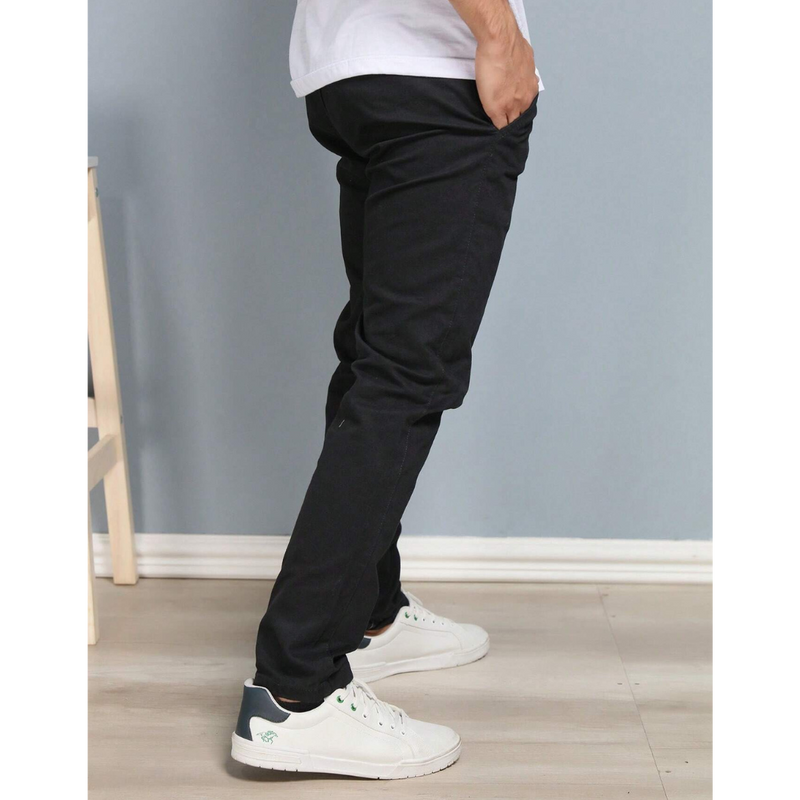 [Kit 4 Unidades] Calça Reta Masculina em Sarja  + Carteira de Brinde